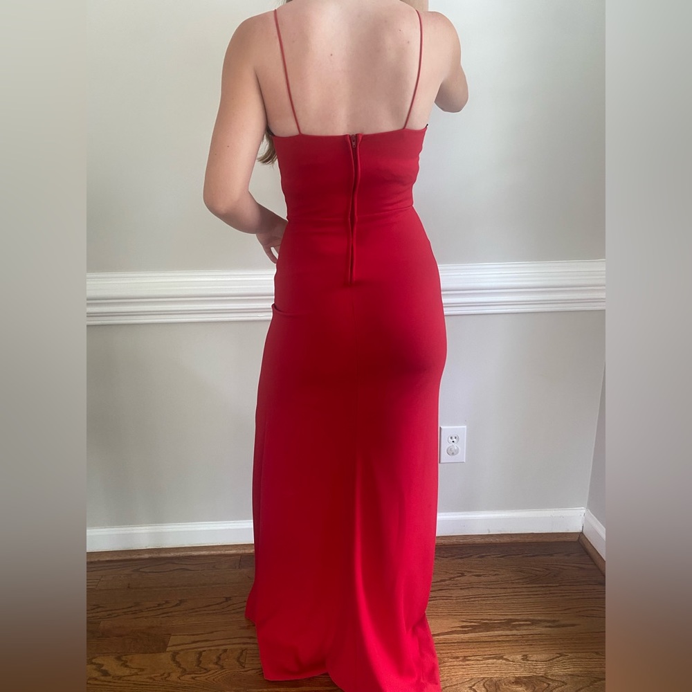 Red Macy’s Dress Long - Picture 4 of 4